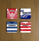 WIGAN WARRIORS RUGBY LEAGUE RETRO KIT COASTERS PACK OF 4