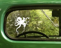 2 .38 CALIBER BULLET OVAL DECALs Sticker Die Cut For Car Window Bumper RV Truck