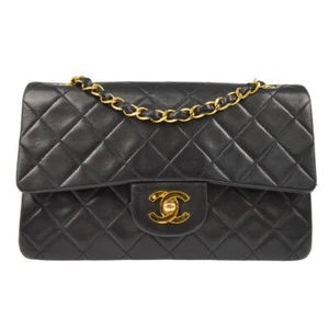 Chanel Black Lambskin Small Classic Double Flap Shoulder Bag XX01673 - Picture 1 of 10