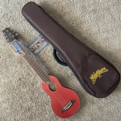 Washburn 34 Inch Spruce Folk Acoustic Guitar Travel Guitar Red Colour - image 1 of 4