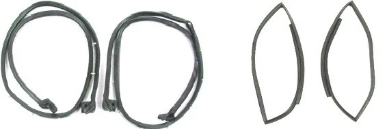 Juego de 4 sellos de puerta y barandilla moldeados Ford Bronco bandas climáticas 66 a 77 Foto 1 de 4