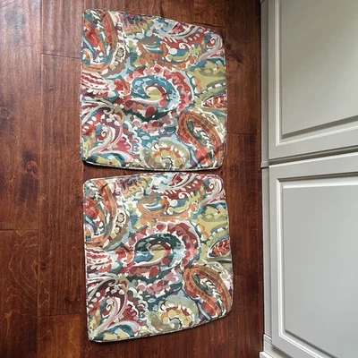 Juego de 2 fundas de almohada cuadradas con acento decorativo de tapiz de cachemira 20 x 20 Foto 1 de 4