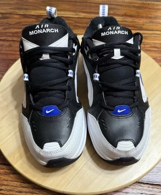 Nike Air Monarch IV White Black Blue 416355-002 Men’s 8 Wide Dad Shoes Sneakers - Image 1 of 4