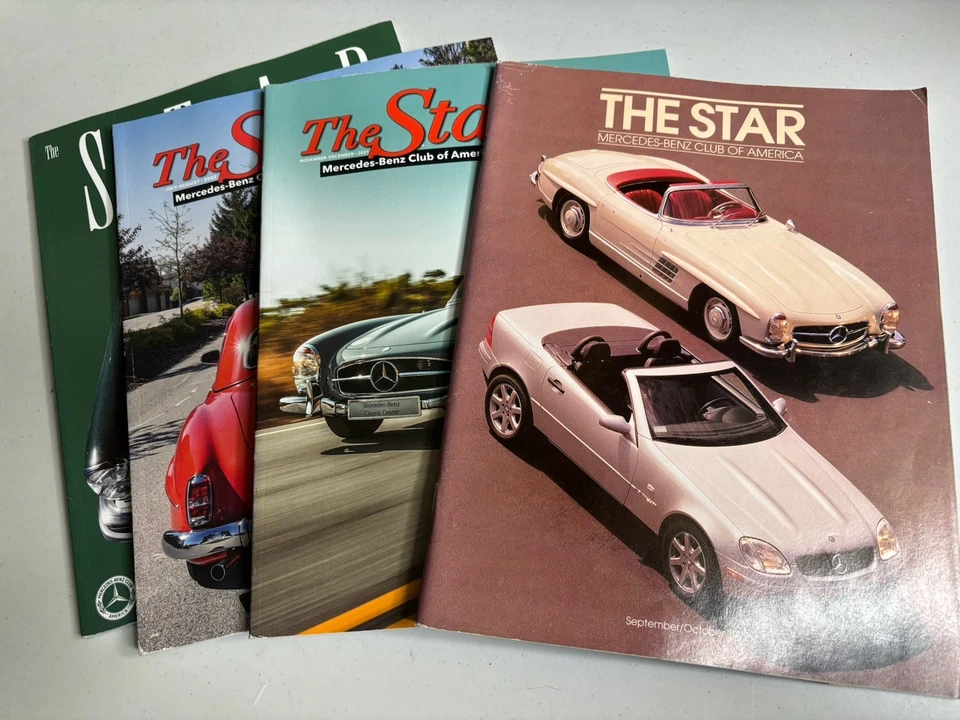 Lot x 4 The Star Magazine Mercedes-Benz Club  Auto History 1997 2021 2022 2024 - Image 1 of 3