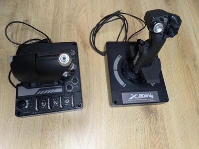 Logitech X56 H.O.T.A.S Joystick und Schubregler für PC - Bild 1 von 4