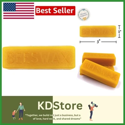 Pure Beeswax Bar - 1 Ounce, Sustainably Sourced & Handcrafted - Image 1 of 4