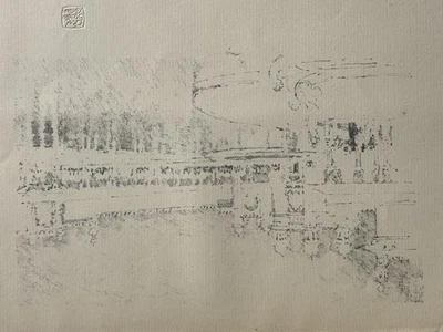 Joseph Pennell Gravure Lithographie Le Canal De Venise Venice Veneziano 1896 - Photo 1/4