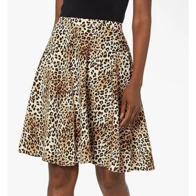 Saia ponte Star Vixen estampa de leopardo comprimento do joelho (pequena) moda elegante chique nova com etiquetas - Imagem 1 de 4