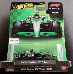 Hot Wheels Formula 1 Kick Sauber F1 Team #24 Premium Diecast Racing Car New - Picture 1 of 3
