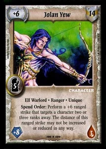 Jolan Yew - FOIL - Elves - Warlord Saga of the Storm CCG - Foto 1 di 6