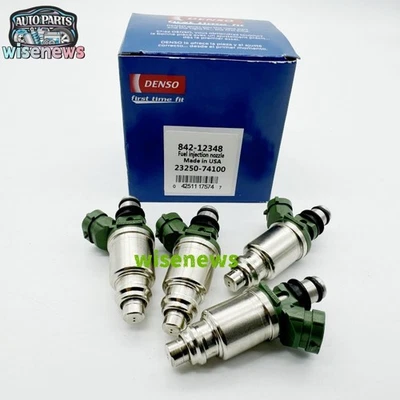 4X Denso Fuel Injectors For 1993-2000 Toyota Rav4 Solara Camry MR2 Celica US NEW Foto 1 de 4