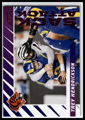 2024 Score #11 Trey Hendrickson Sack Attack Purple - Image 1 of 2