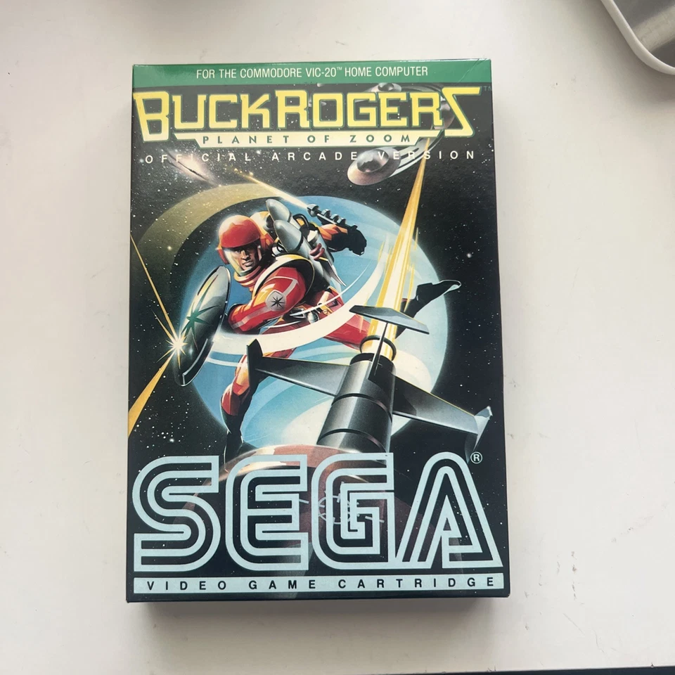BUCK ROGERS PLANET OF ZOOM Commodore Vic-20 Sega Video Game Cart Mint Sealed box - Image 1 of 4