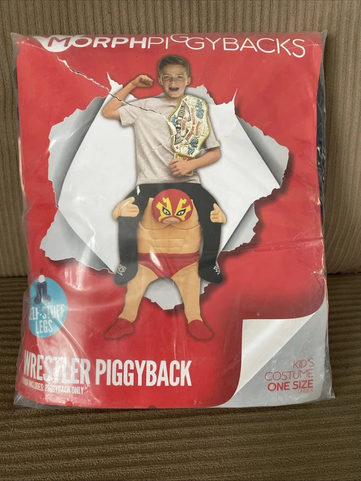 NUEVO Disfraz de Halloween Morph Piggyback Luchador Mexicano Paseo en Niño Talla Única Foto 1 de 4