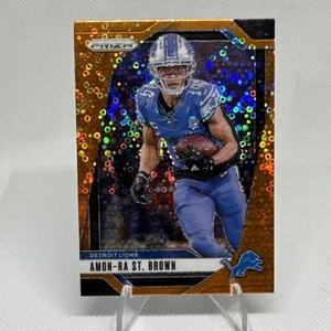 2024 Panini Prizm Amon-Ra St. Brown Orange Disco Prizm #95 Detroit Lions - Bild 1 von 6
