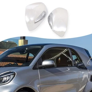 ABS Chrome Car Rearview Side Mirror Protection Cover For Benz Smart 2016-2021 - Picture 1 of 24