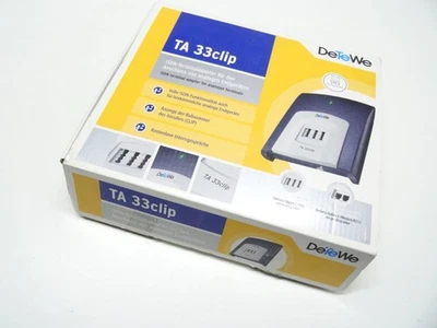 DeTeWe TA 33clip ISDN analog Adapter mit 2 analogen Anschlüssen in OVP - Bild 1 von 2