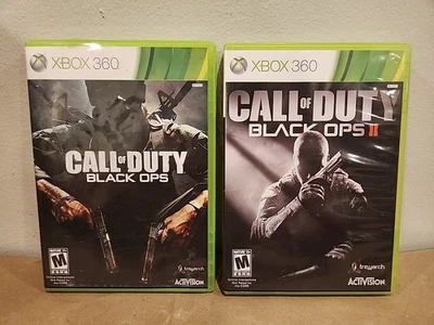 Call of Duty Black Ops 1 and 2 (Xbox 360) Bundle Tested & Working Lot of 2! Both - Image 1 of 4