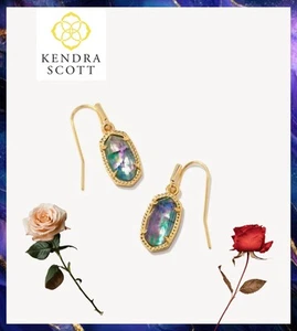 Kendra Scott Lee Gold Ohrhänger in Flieder Abalone - Bild 1 von 8