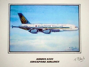 KUNSTDRUCK - Airbus A380, Singapore Airlines - Picture 1 of 1