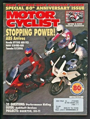 1992 July Motorcyclist - Vintage Motorcycle Magazine - Time Travelers Foto 1 de 4