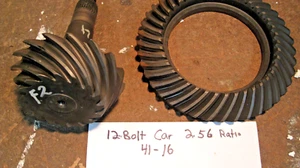 2.56 Ratio 12 bolt passenger car OEM 1965-72 16/41 Nice used OEM Ring Pinion - Picture 1 of 10