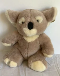 Vtg Dandee Platinum Plus Koala Bear Plush Stuffed Animal Realistic 12” tan brown - Picture 1 of 4