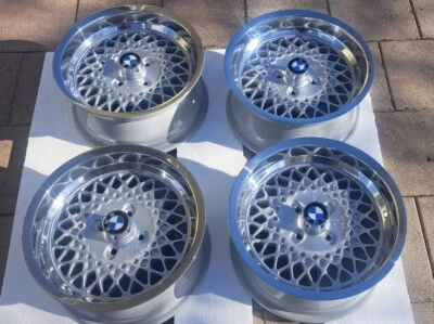 Rial mesh 15” 4x100 4x100 Wheels Bmw E30 (USA ship possible) No BBS Rs - Image 1 of 4