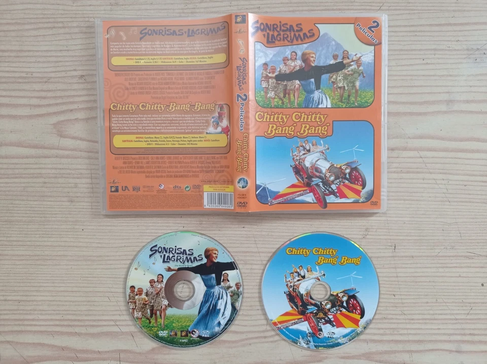 Sonrisas Y Lagrimas + Chitty Chitty Bang Bang - 2 DVD - Imagen 1 de 1