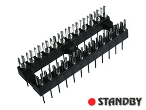 2pcs 24 poles DIL PIN with slotted heads to accept wires or component leads  - Foto 1 di 2