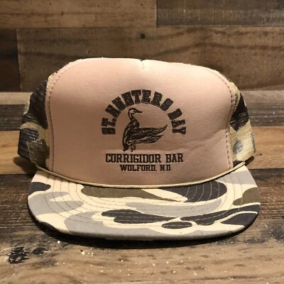 De colección Gorra de Bar Corregidor Snapback Gorra de Camionero para Hombres Beige Camuflaje Wolford Dakota del Norte Foto 1 de 4