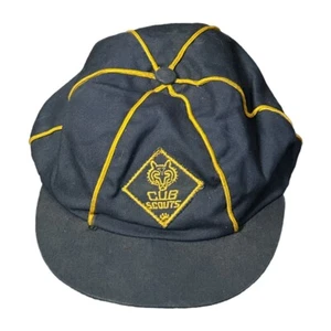 Gorra de colección para niños Cub Scouts azul marino con logotipo de lobo sombrero niño joven talla 6 7/8 - Imagen 1 de 5
