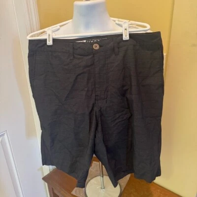 Pantalones Cortos BKE Para Hombre 33 (etiqueta 32) x 10 Híbridos Calce Atlético Rayas Negras Foto 1 de 4