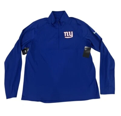 Nike New York Giants Media Cremallera Pullover Chaqueta Azul N025-4EW Hombres Talla XL NUEVO CON ETIQUETAS Foto 1 de 4