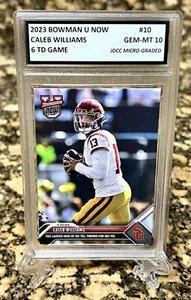 Caleb Williams USC TROJANS 6 TD 2023 BOWMAN U NOW GRADED GEM-MT 10 Card #10 - Picture 1 of 4