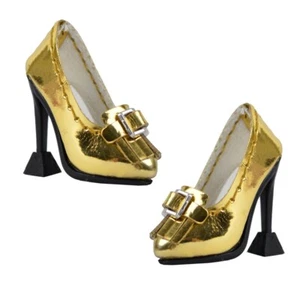 Gold high heels for FR2 FR6.0 Nu.Face Baby Blue Imogen Lennox Mini Gift - Picture 1 of 5