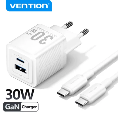 GaN USB C Fast Charger Quick Charge 4.0 3.0 Type C 30W PD for iPhone 16 15 14 13 - Image 1 of 4