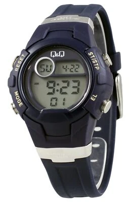 Q&Q by Citizen M073J003Y Womens Digital Chronograph Watch Blue Resin Band NO BOX - Image 1 of 2