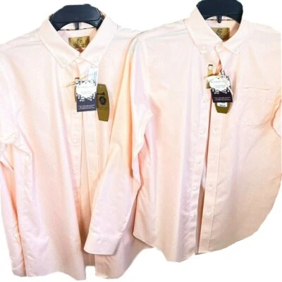 Camisa Class Club 18-20 o 14-16 Niños Cuadros Melocotón Etiqueta Dorada Mangas Largas Nueva con Etiquetas $42 Foto 1 de 4