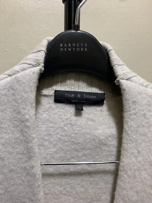 Cárdigan suéter manga larga de lana beige Rag & Bone para mujer talla S Foto 1 de 4