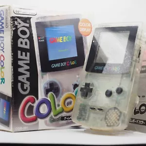 Nintendo Game Boy Color Clear Neotones Ice Limited Edition in Box Manual #13VGEX - Picture 1 of 24