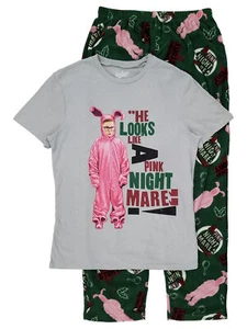 Briefly Stated Mens 2-Piece A Christmas Story Sleepwear Pajama Set - Picture 1 of 1