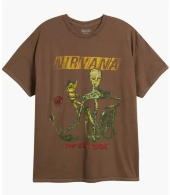 Nueva Camiseta Marrón Nirvana Incesticide Album Para Hombres Mediana Cobain Seattle Grunge Foto 1 de 3