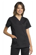Cherokee Workwear Scrubs Certainty Plus Women's Mock Wrap Top