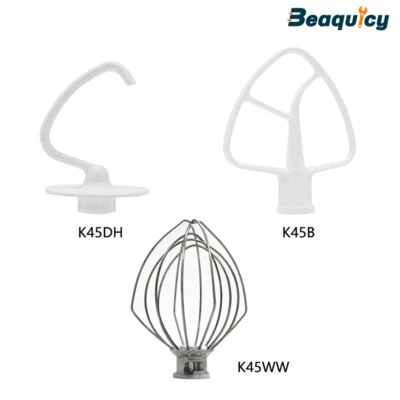 BEAQUICY K45DH,K45WW,K45B Mixer Dough Hook Kit Compatible with KitchenAid