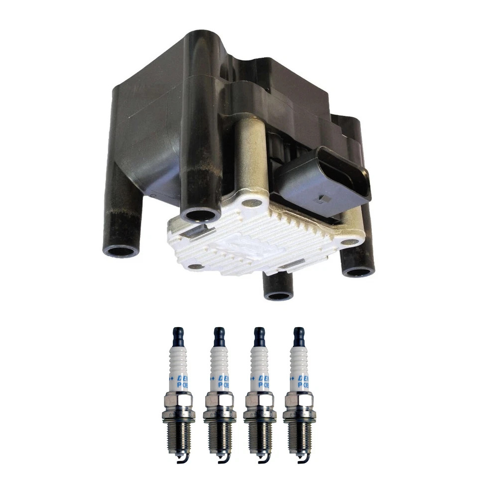 Bosch 1 Ignition Coil Denso 4 Double Platinum Spark Plug Kit For Golf Jetta L4 Foto 1 de 1