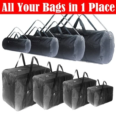 KELLY Luggage Travel Duffle Bag Maletin Roll Bag 30, 50, 70, 100 Lb Black Lightweight