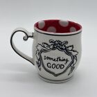 Anthropologie Ceramic Molly Hatch Something Good Mug Red Polka Dot Coffee Cup