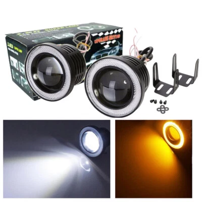 Proyector LED antiniebla halo ojo de ángel ámbar redondo de 2,5 pulgadas 3200 Lm 4X4 camión ATV Foto 1 de 4