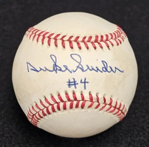 DUKE SNIDER Signed #4 Official MLB Baseball-HOF-BROOKLYN DODGERS-PSA - Picture 1 of 7